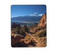 Pikes Peak Colorado Mouse Pad with Non-Slip Rubber Base 10 x 12 inch Mouse Mat with Stitched Edge Gaming Mousepad for Wireless Mouse Computer Laptop Home Office Desk Pad