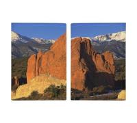 Pikes Peak Colorado Passport Holder Slim PU Leather Passports Wallet Portable Passports Protector Passport Cover