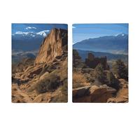 Pikes Peak Colorado Passport Holder with Card And Ticket Slot, PU Leather Passport Case Easy Access, Travel Essentials Document Organizer Waterproof Travel Wallet for Men Women