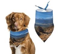Pikes Peak Colorado Pet Scarf Adjustable Pet Accessories Triangular Scarf Washable Floral Print Puppy Bib Bandana Stylish Comfortable Cat Scarves for Holiday Scarfs