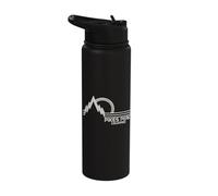 Pikes Peak Colorado Rocky Mountain Souvenir Vintage Stainless Steel Insulated Water Bottle
