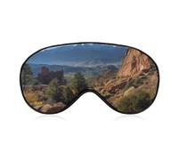 Pikes Peak Colorado Sleep Mask Soft Comfortable Eye Mask with Adjustable Strap Eye Cover Eye Shade for Men Women Work Travel