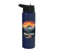 Pikes Peak Majestic Sunset Mountain Road Stainless Steel Insulated Water Bottle