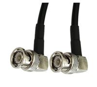 PIKETU 90 Degree BNC Male to BNC Male RA Connector Coax RG58 50-3 Coaxial Pigtail Cable Wifi Antenna 1/3/5/10/15/20m (Color : 3m)