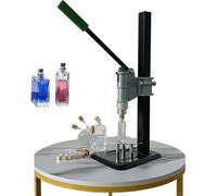 PIKETU Manual Perfume Capping Machine, Professional Crimping Capping Tools, Stainless Press Capping Machine, Height Adjustable Bottle Crimping Machine, Perfume Sealing Tool for Perfume Bottles