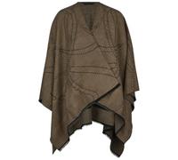 Pikeur Women's Poncho Reversible Cape 2-in-1 Mocha Cream Selection HW 26 | Colour: mocha cream, size: piece