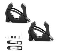 Pikioraz 2PCS Boat Hook Holder with Rubber Spring Strap,3/4'' to 2'' Diameter Quick Release Boat Hook Oar Spring Clips for Boat Hook, Oar Mounts,Boat Net, Gaff, Anchor Pole,Push Pole, Tools (2PCS)