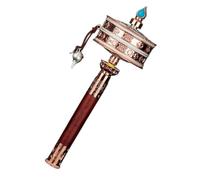 PIKITER Tibetan Prayer Wheel, Hand Held Buddhist for Blessing, Meditation, Relaxation, Yoga, 1 Piece