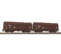 PIKO 28317 HO Scale Set Two Telescopic Cars With Trucks OBB Era IV
