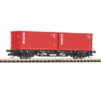 Piko 47727 DR Flat Wagon w/2x20' DSR Container Load IV