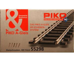 PIKO 55298 00 Gauge 10mm Long x 1.35mm Dia Track Fixing Screws X Head Abt 400 2p