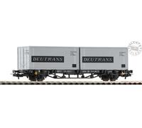 Piko 57747-3 H0 1:87 - Freight Car Flat DR Type Lgs579 With Container "DEUTRAN"