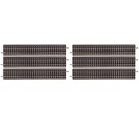 Piko H0 55401-S A-Track Straight Track with Bedding 231 mm (6 Pieces) - NEW