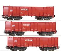 Piko H0 57750-S High-sided wagon Eas "Railion" of DB AG (3 pieces) - NEW