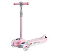 PIKO Ricokids Children's LED Scooter City Scooter 3 Wheels Pink