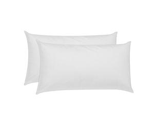 Pikolin Home - Pack Of 2 Fibre Pillows, Dust Mite Protection, Cover 100% Cotton, Medium Strength, 40 x 90 cm, Height 16 cm