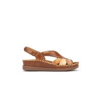 Pikolinos Cadaques Leather Sandals White, Brandy C2, 8 UK