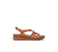 Pikolinos CADAQUES Women's Leather Wedge Sandals, Brandy, 8 UK