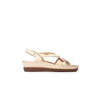 Pikolinos CADAQUES Women's Leather Wedge Sandals, Marfil, 42 EU