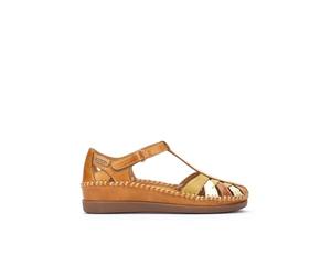 Pikolinos CADAQUES Women's Semi-Open Leather Shoe, Cheddar, 7 UK