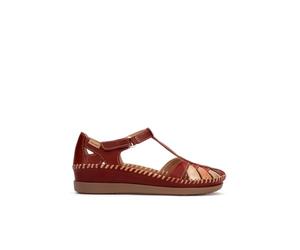 Pikolinos CADAQUES Women's Semi-Open Leather Shoe, Sandia, 6 UK