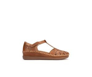 Pikolinos CADAQUES Women's Semi-Open Leather Shoes, Brandy, 7 UK
