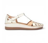 Pikolinos Cadaques Women's White Summer Semi-Open Wedge Sandal Shoes
