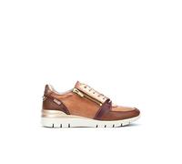 Pikolinos Cantabria White Leather Sneakers, Terracotta, 4 UK