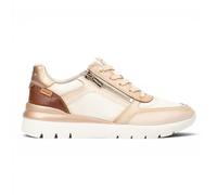Pikolinos Cantabria Women's White Leather Trainer Lace-Up Zip Casual Shoes