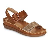 Infinity Leather Pikolinos Leather Lightweight Summer Wedge Sandals - Cadaques In Brown