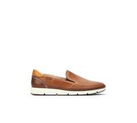 Pikolinos for man. M4A-3221C1 Fuencarral brown leather moccasins with elastic bands (45), Flat, None, Casual