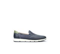 Pikolinos for man. M4A-3221C1 Fuencarral blue leather moccasins with elastic bands (43), Flat, None, Casual