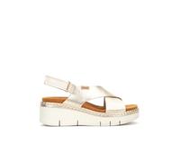 Pikolinos Gomera Leather Wedge Sandals for Lady, Race, 6 UK