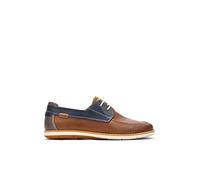 Jucar Calfskin Leather Men's Boat Shoes - Brandy / UK 8.5-9 / Medium