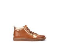 Pikolinos Lanzarote Leather Sneakers for Lady, Brandy, 4-4.5 UK