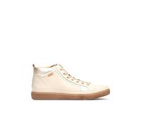 Pikolinos Lanzarote Leather Trainers for Women, ivory, 8-8.5 UK