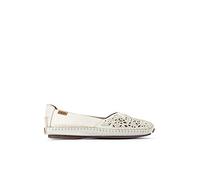 Pikolinos for woman. 578-4976 Jerez white leather ballet flats (39), None, Classic