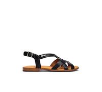 Pikolinos Leather Flat Sandals ALGAR W0X Black