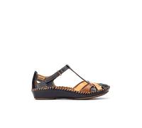 Pikolinos Leather Flat Sandals P. Vallarta 655 Navyblue