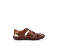 Pikolinos Flat sandals in leather Tarifa for men, Braun Komb, 8 UK