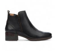 Pikolinos Malaga - Women’s Black Mid Heel Zip Leather Ankle Boots - EU 39