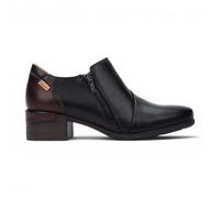 Pikolinos Malaga Women's Black Leather Low Heel Shoes Casual Comfort Booties