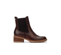 Pikolinos Medina Leather Heel Ankle Boots for Women, Caoba, 7-7.5 UK