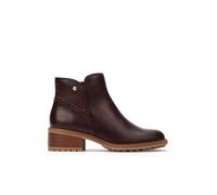 Pikolinos Medina Leather Heel Ankle Boots for Women, Caoba, 8-8.5 UK