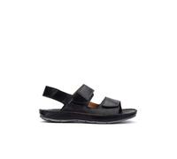 Pikolinos Tarifa Men's Sandals | in Leather | Adherent Closure, Black/White, 10 UK
