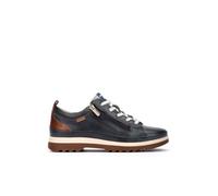Pikolinos for woman. W3W-6979 Vigo navy leather trainers (37), 1 to 3 cm, Laces, Zip, Casual