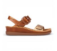 Pikolinos Womens Brown Leather Lightweight Summer Wedge Sandals - Cadaques - Dark Brown - Size EU 42