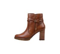 Pikolinos for woman. W7M-8806 Brown Connelly Leather Ankle Boots (38), 5 to 8 cm, Zip, Casual