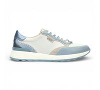 Pikolinos Womens Denim Blue Leather Lace Up Sneaker Trainers Shoes - Arrecife - Size EU 38