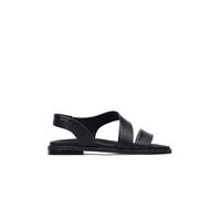 Pikolinos Women's Navia Leather Flat Sandals, black, 39 EU